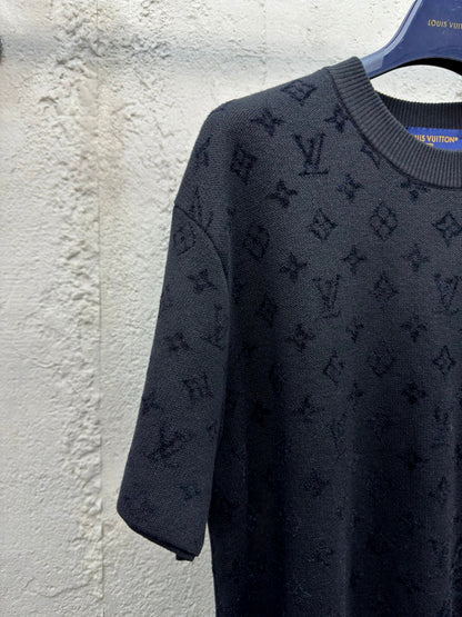 1V  25SS Jacquard Woolen T-shirt