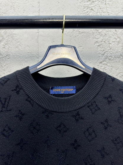 1V  25SS Jacquard Woolen T-shirt