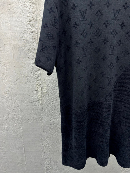 1V  25SS Jacquard Woolen T-shirt