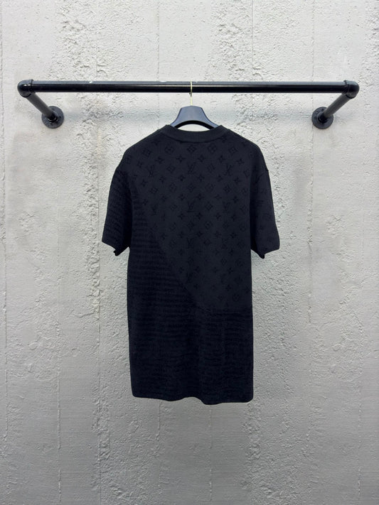 1V  25SS Jacquard Woolen T-shirt