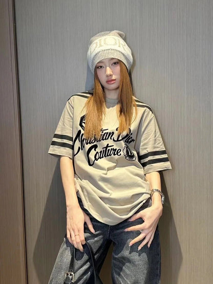 D Flocking short sleeve with five star emblem