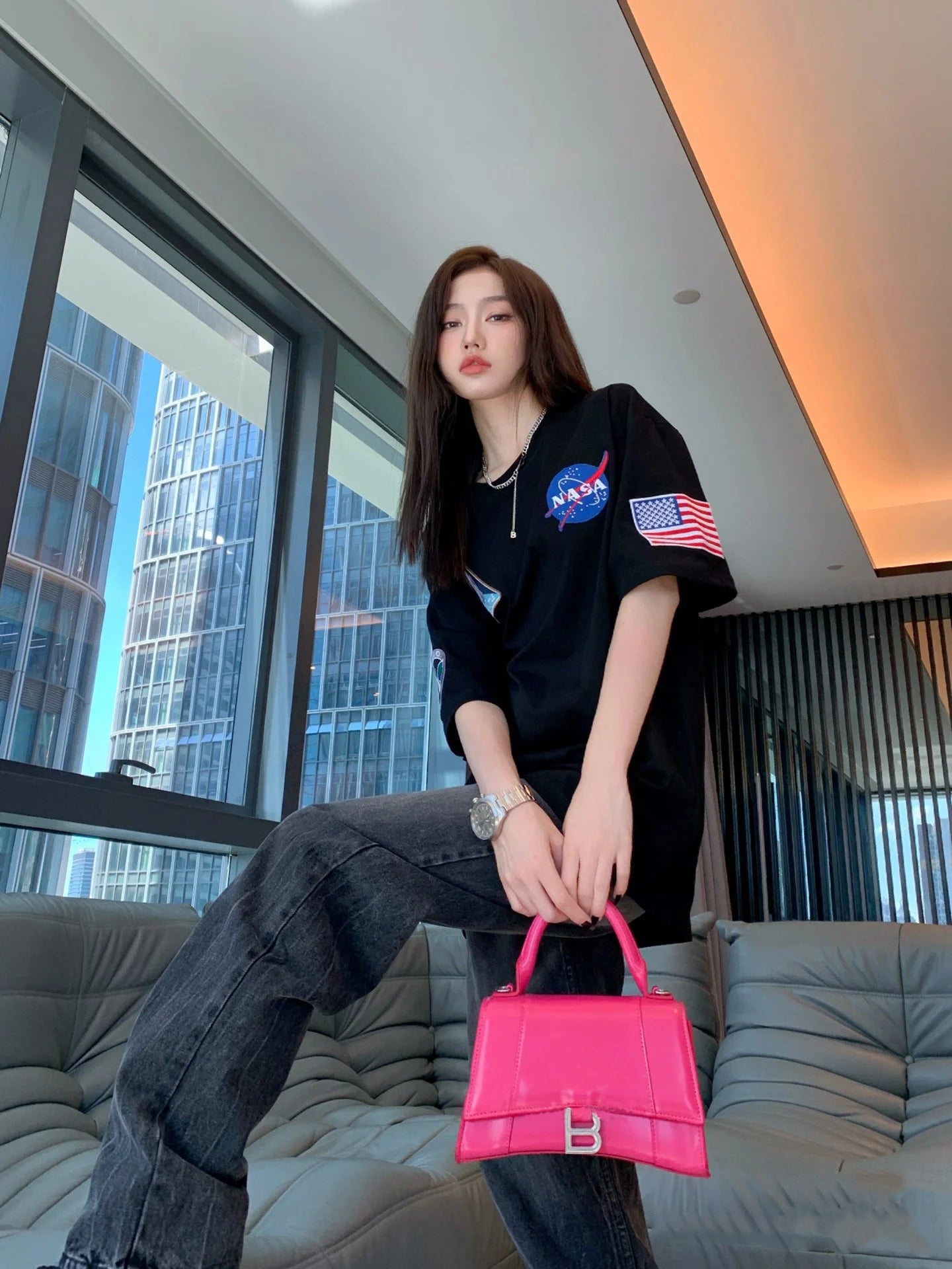 B  X NASA Aviation T-Shirt