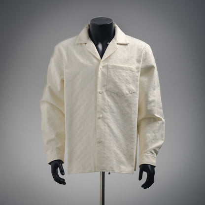 G  25ss Hidden Jacquard Lapel Cardigan Jacket