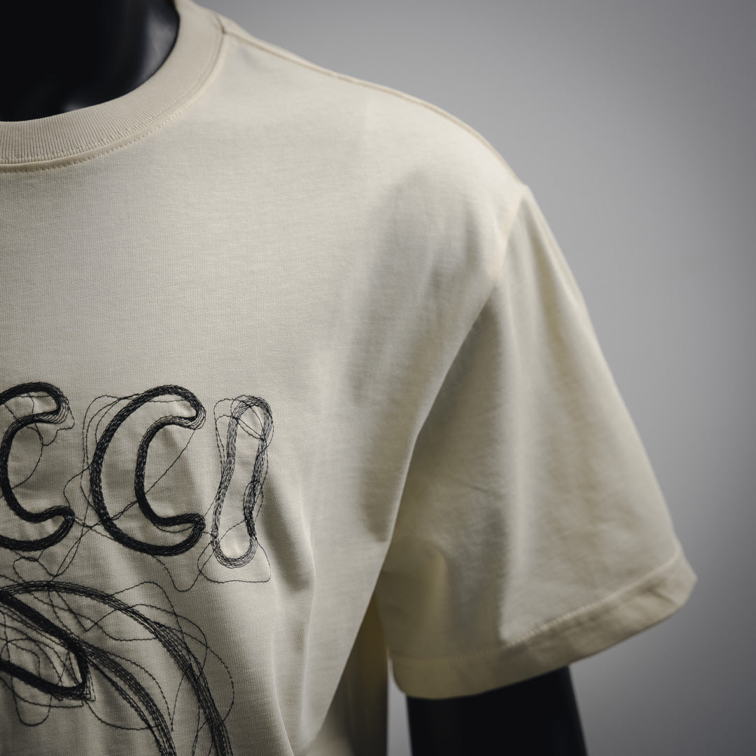 
G-Linie besticktes Buchstabenlogo T-Shirt