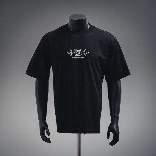 1V  25ss front and back four-leaf clover logo printed T-shirt