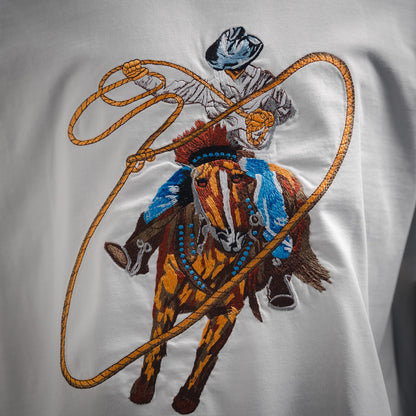 1V 2025ss Graphic Embroidered Cotton T-Shirt