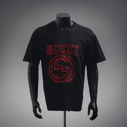 
G-Linie besticktes Buchstabenlogo T-Shirt
