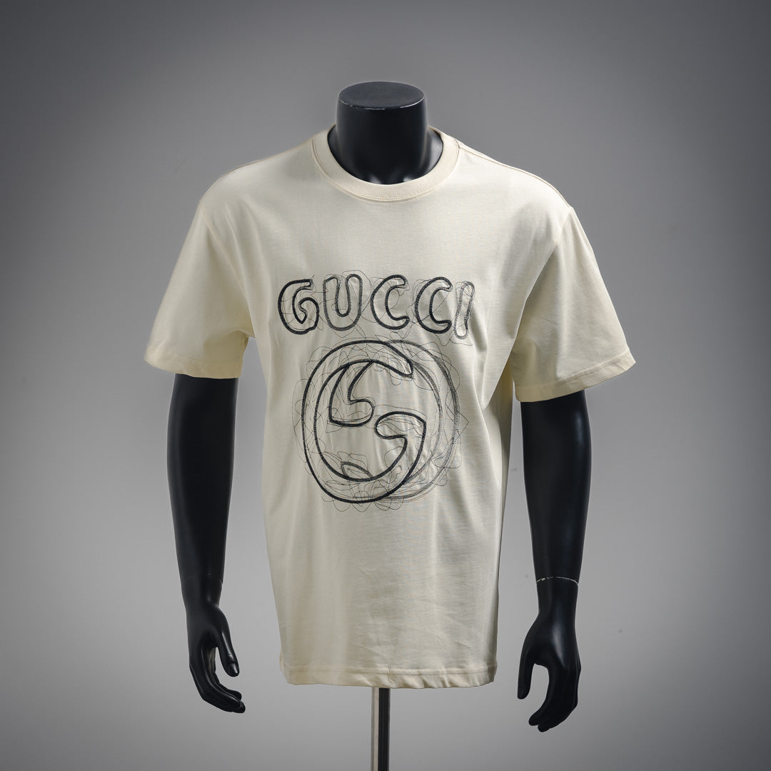 
G-Linie besticktes Buchstabenlogo T-Shirt