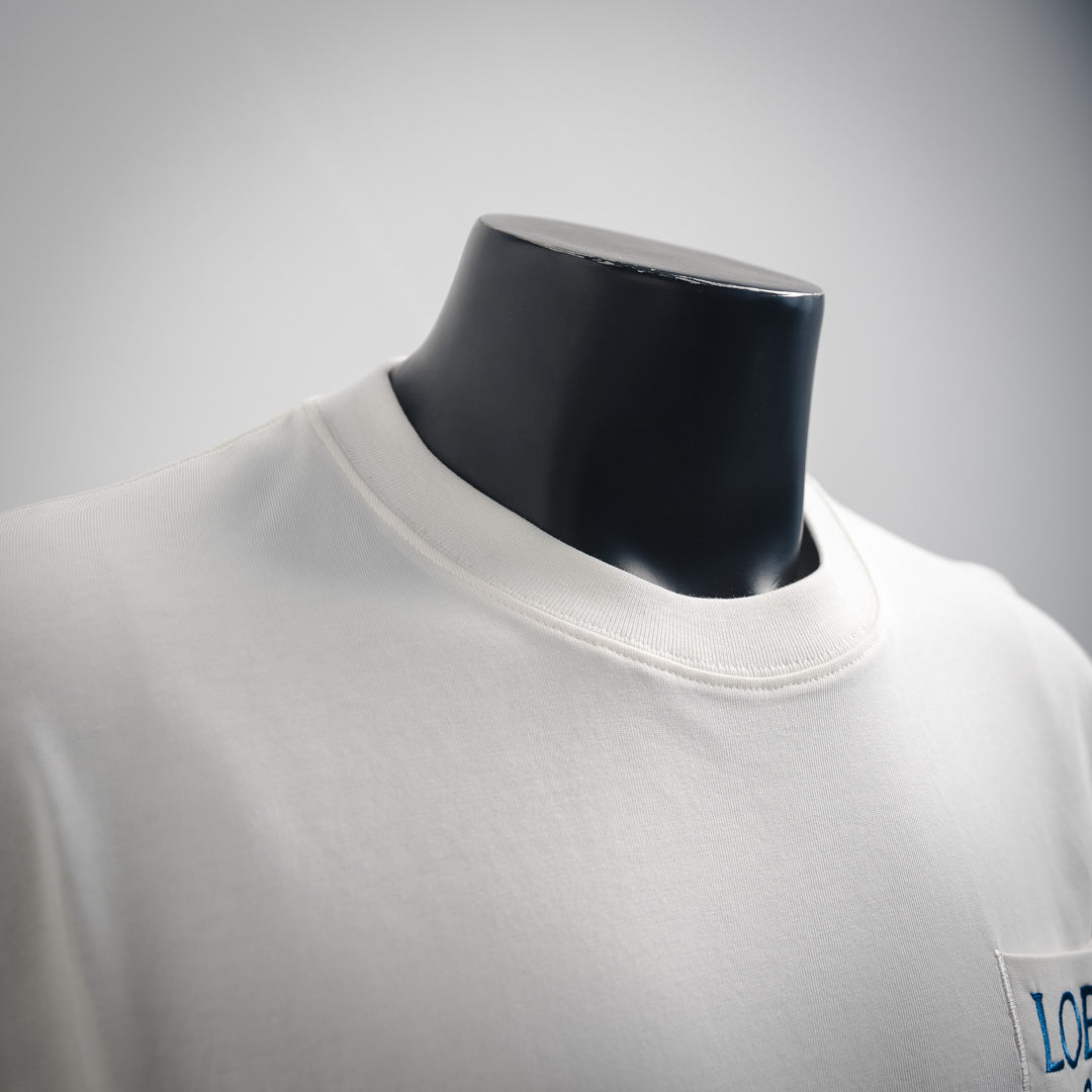 T-Shirt mit gesticktem Pocket-Logo 