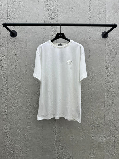D CD monogram embroidered T-shirt