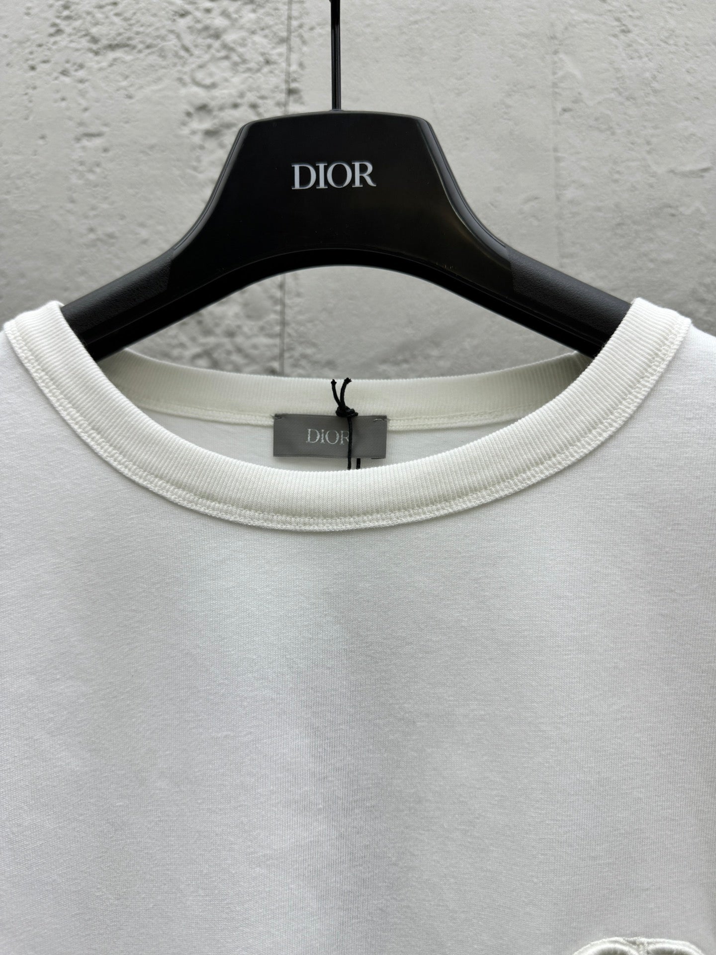 D CD monogram embroidered T-shirt