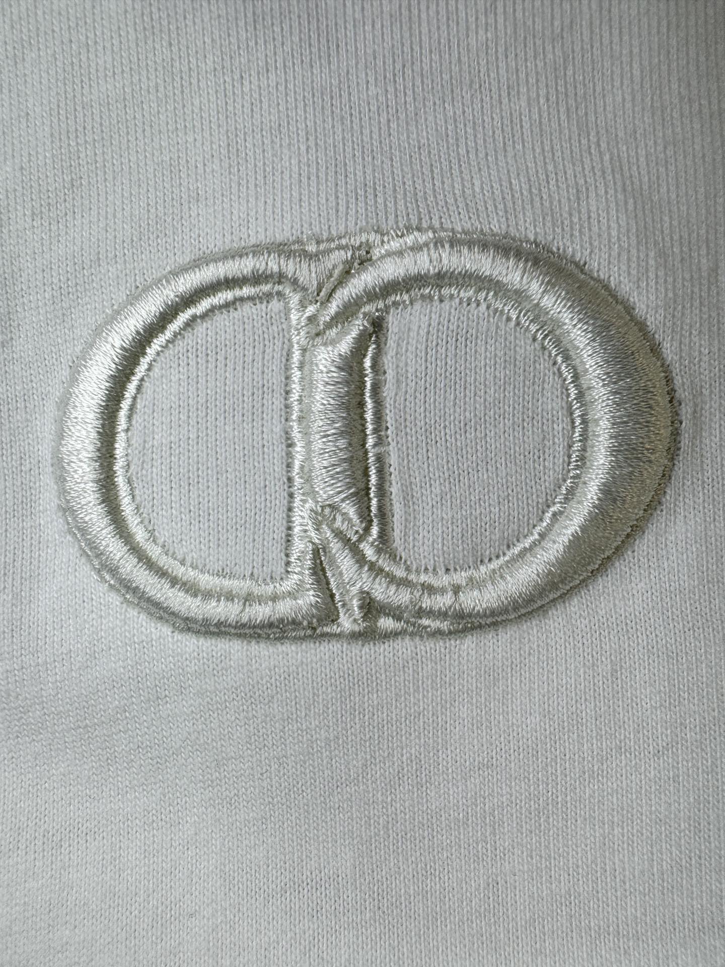D CD monogram embroidered T-shirt