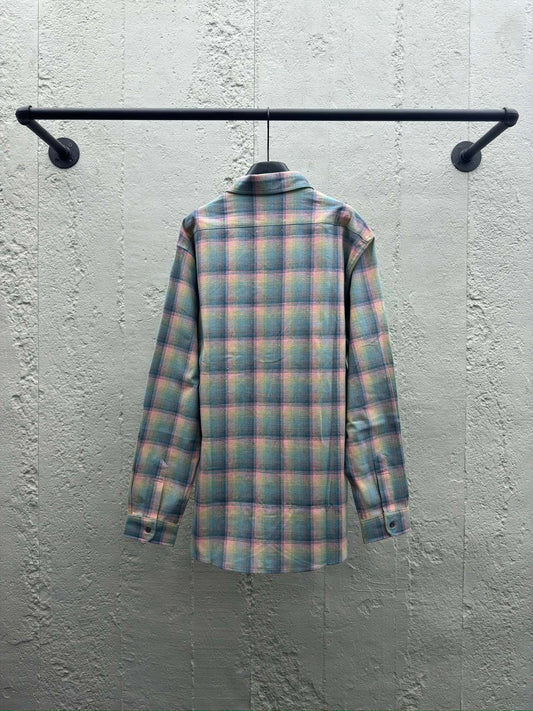 M Plaid Long Sleeve Shirt