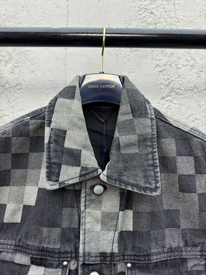 1V  2025FW Tessellated Mosaic Denim Jacket