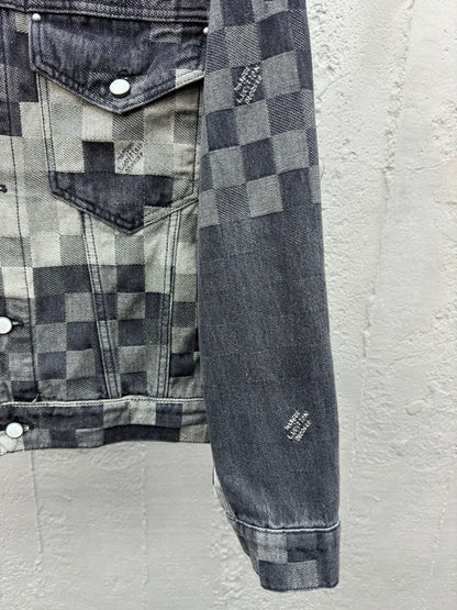 1V  2025FW Tessellated Mosaic Denim Jacket