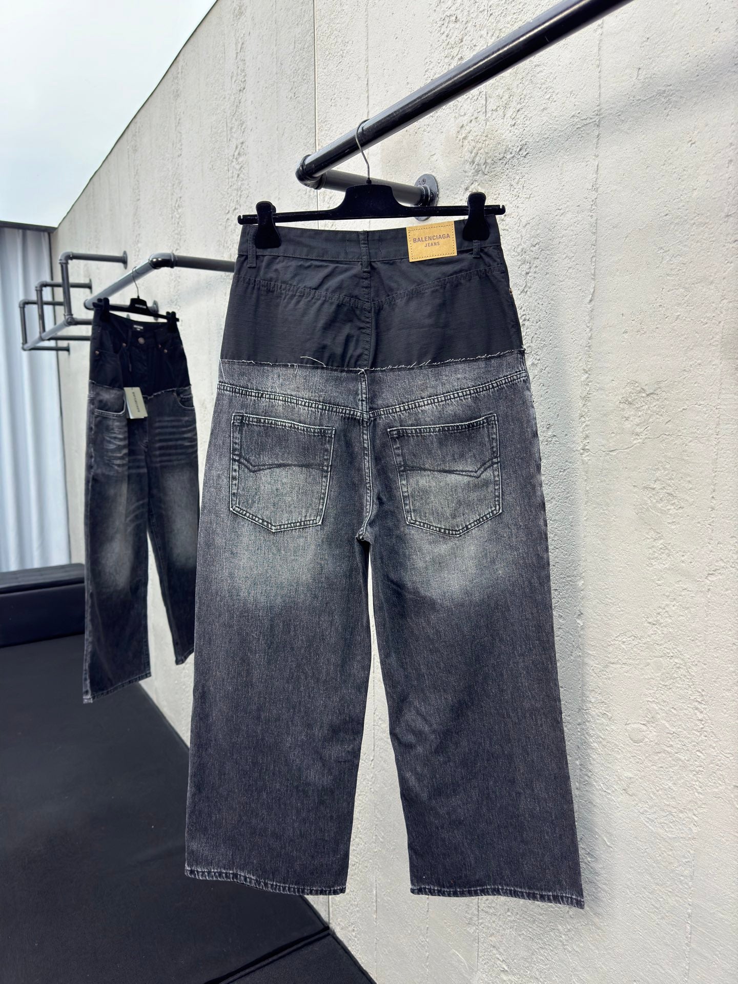 B Splicing workwear Jeans