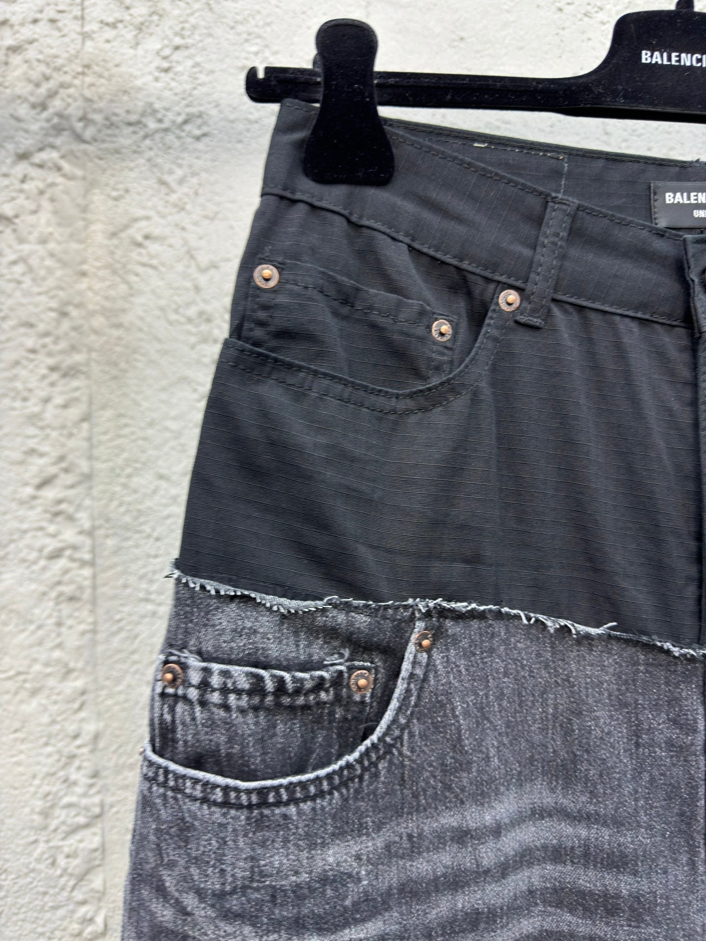 B Splicing workwear Jeans