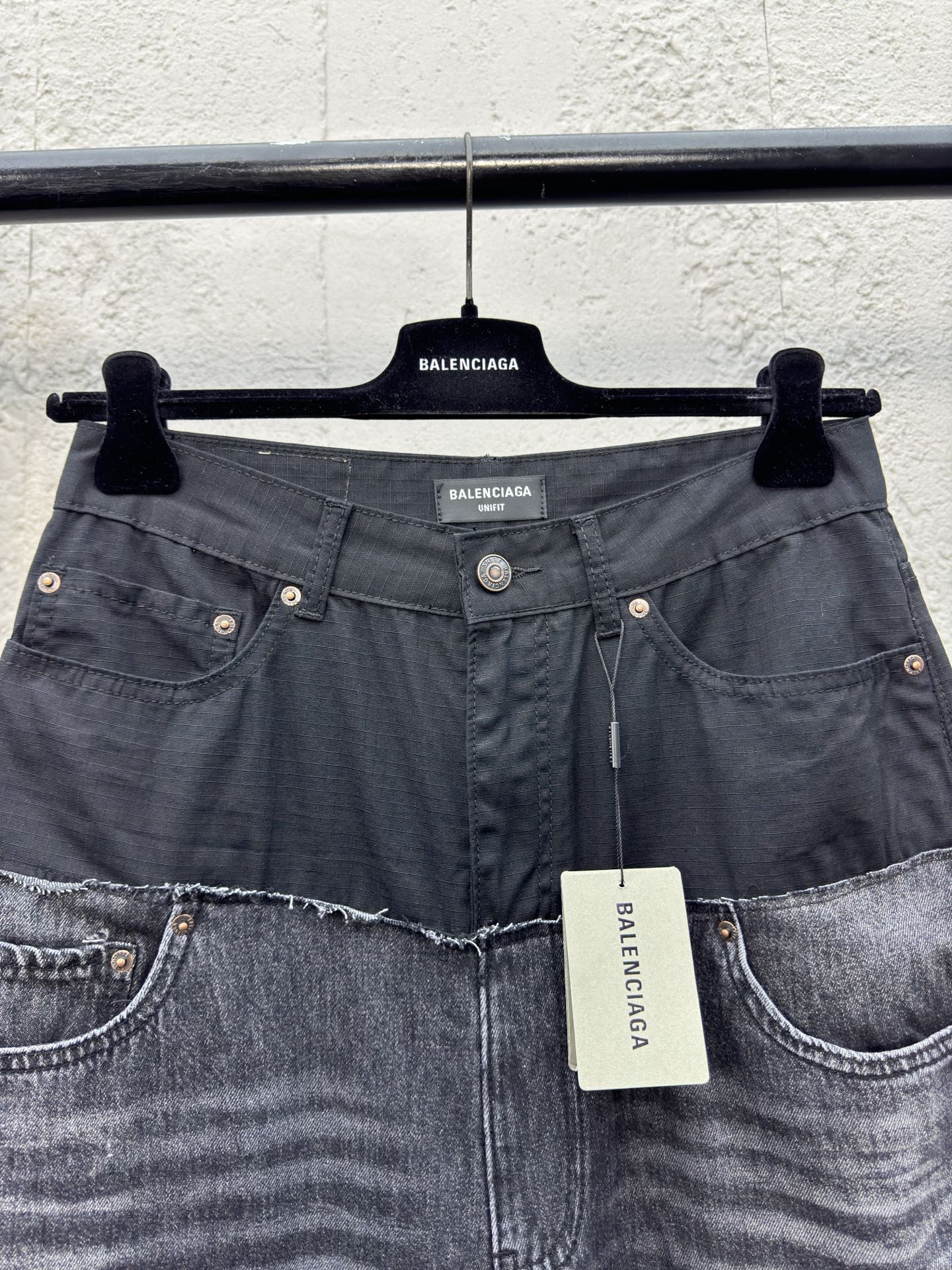 B Splicing workwear Jeans