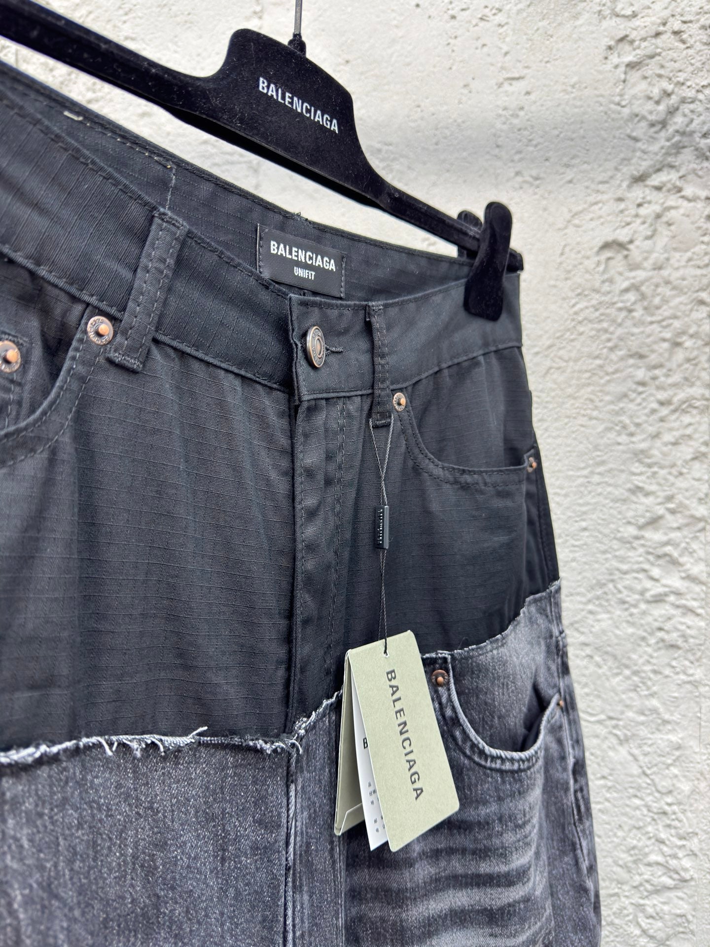 B Splicing workwear Jeans