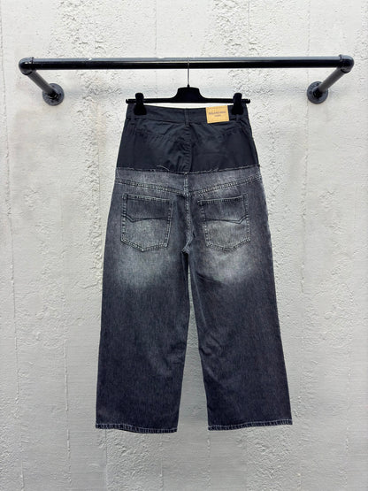 B Splicing workwear Jeans