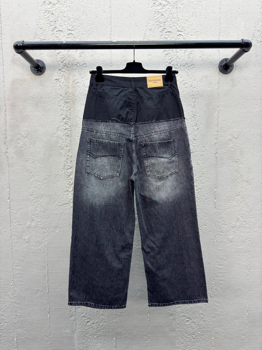 B Splicing workwear Jeans