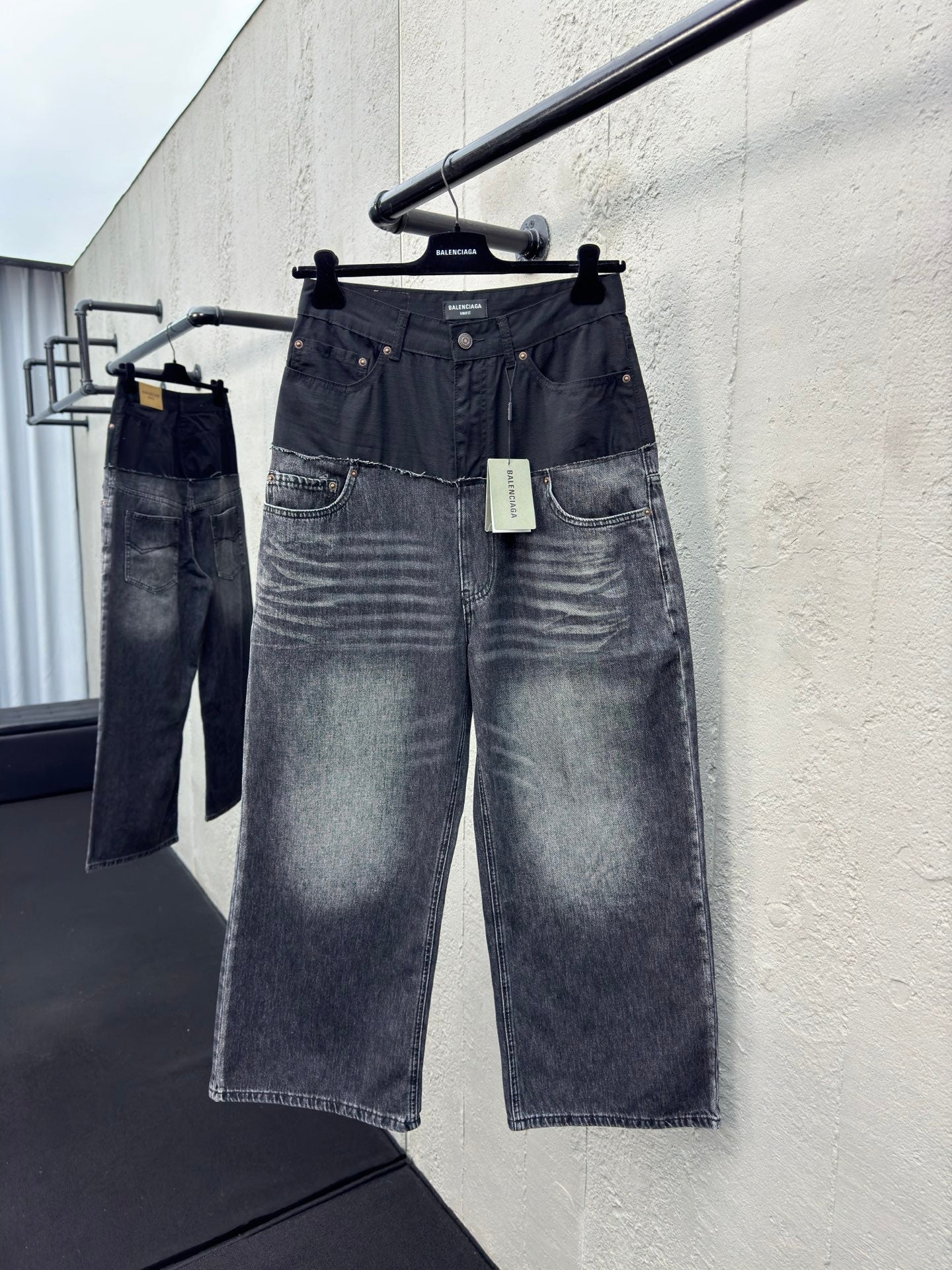 B Splicing workwear Jeans