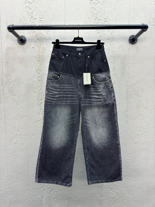 B Splicing workwear Jeans
