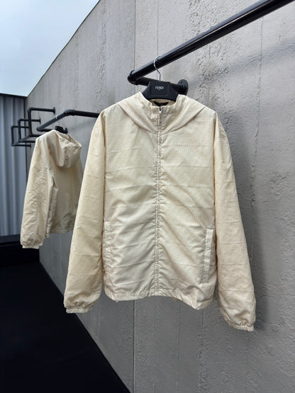 F Nylon windbreaker jacket with full logo