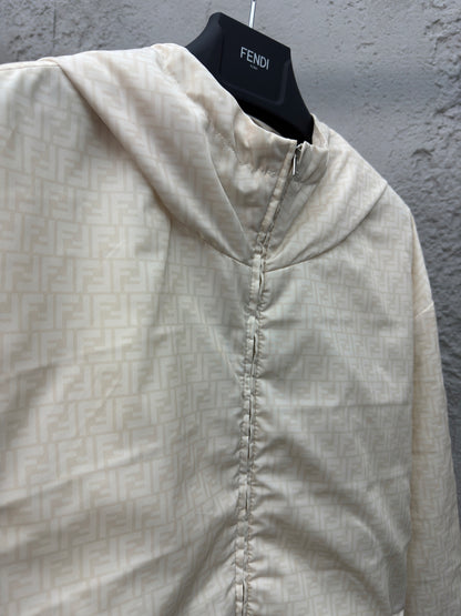 F Nylon windbreaker jacket with full logo