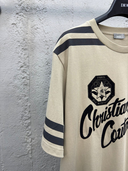 D Flocking short sleeve with five star emblem