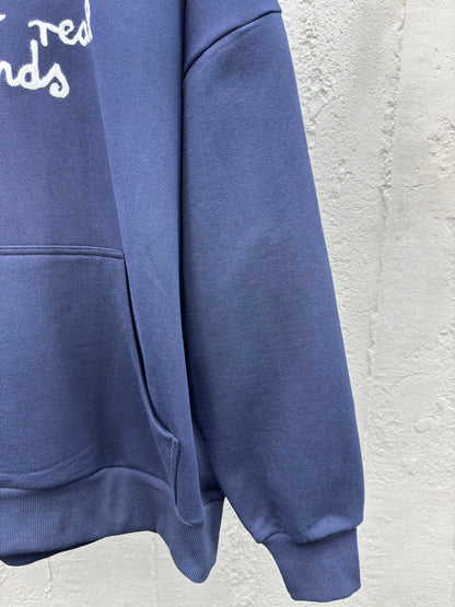 D Friends monogrammed embroidered hooded sweatshirt