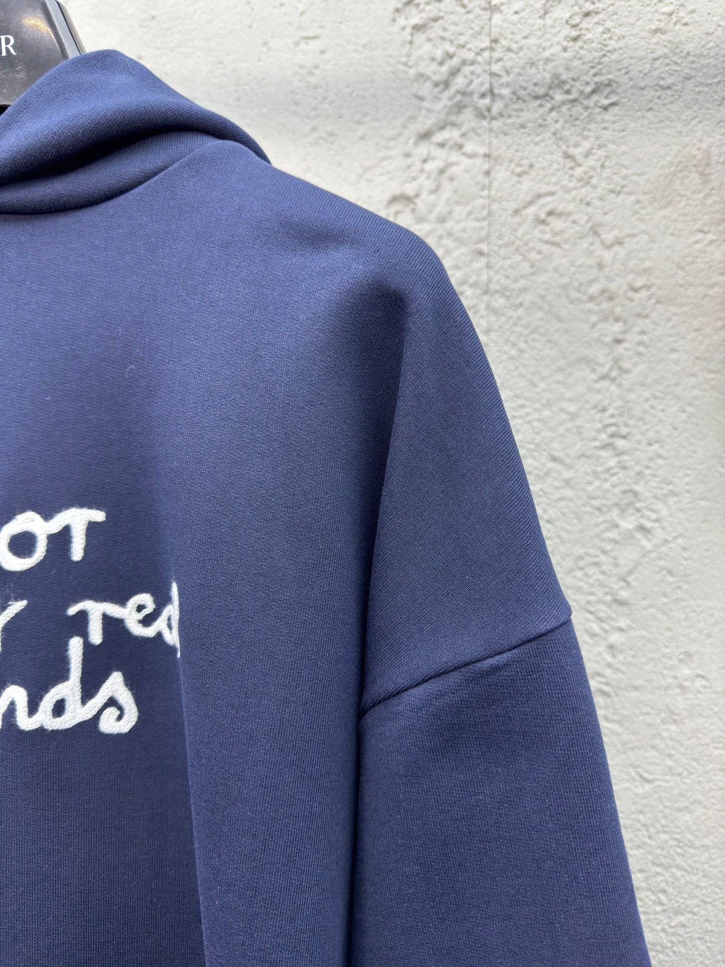 D Friends monogrammed embroidered hooded sweatshirt