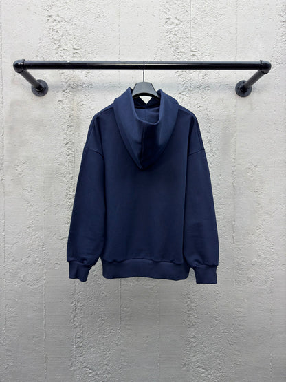 D Friends monogrammed embroidered hooded sweatshirt