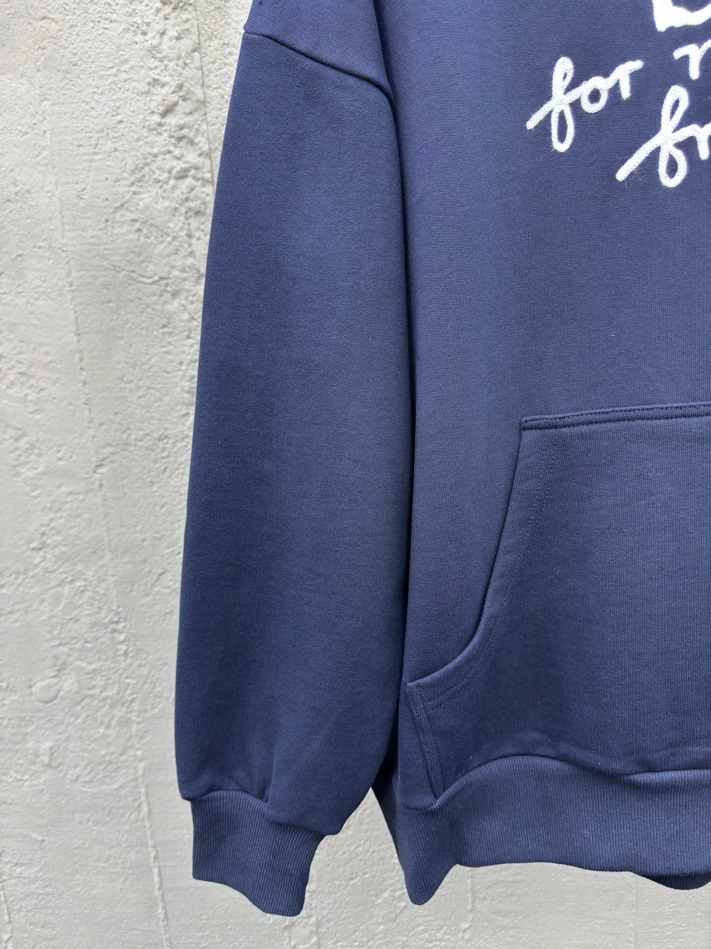D Friends monogrammed embroidered hooded sweatshirt