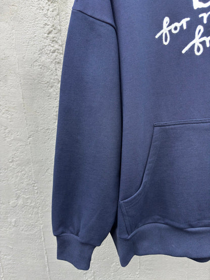 D Friends monogrammed embroidered hooded sweatshirt