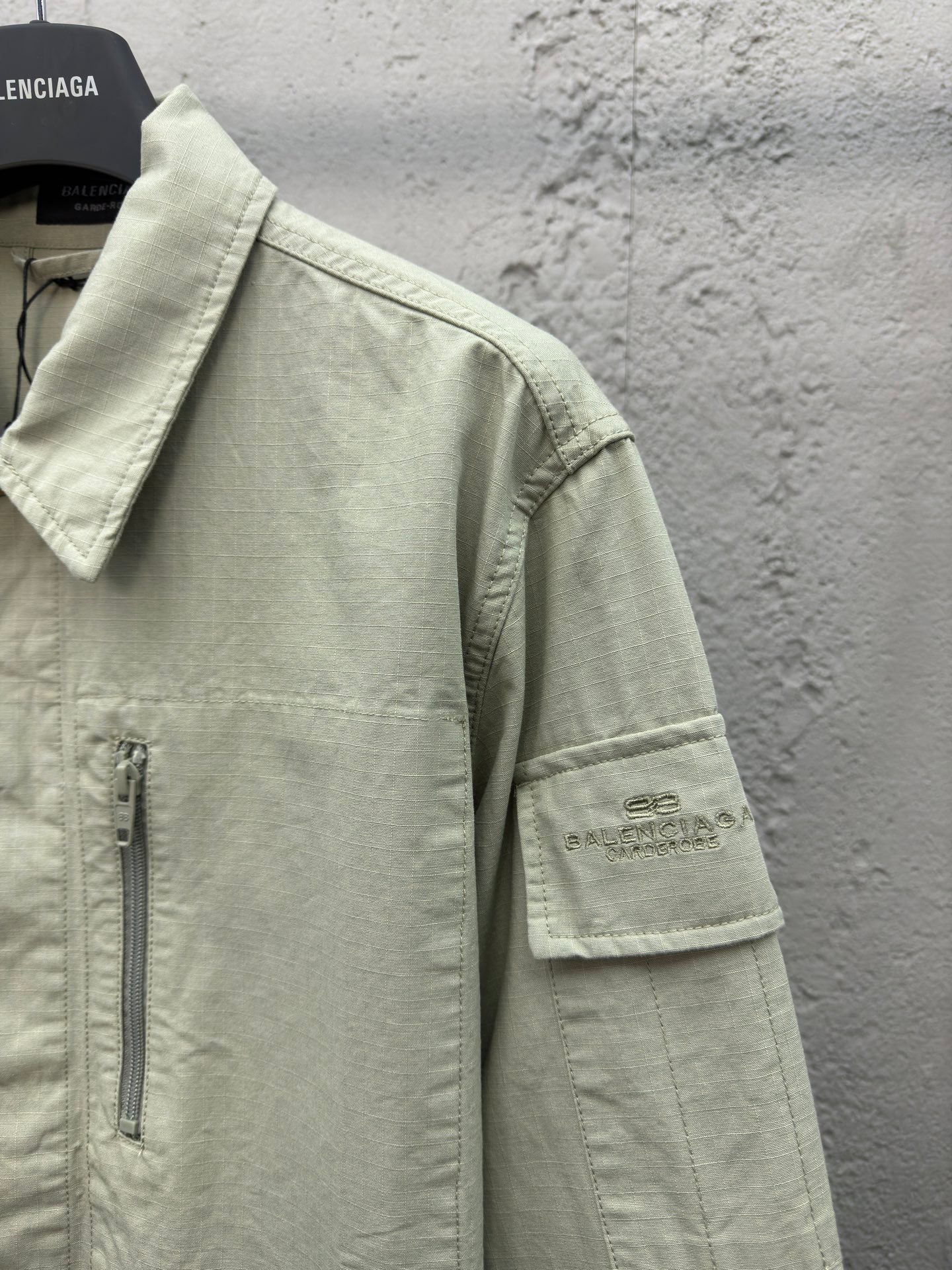 B  Simple Single Row Work Jacket Coat