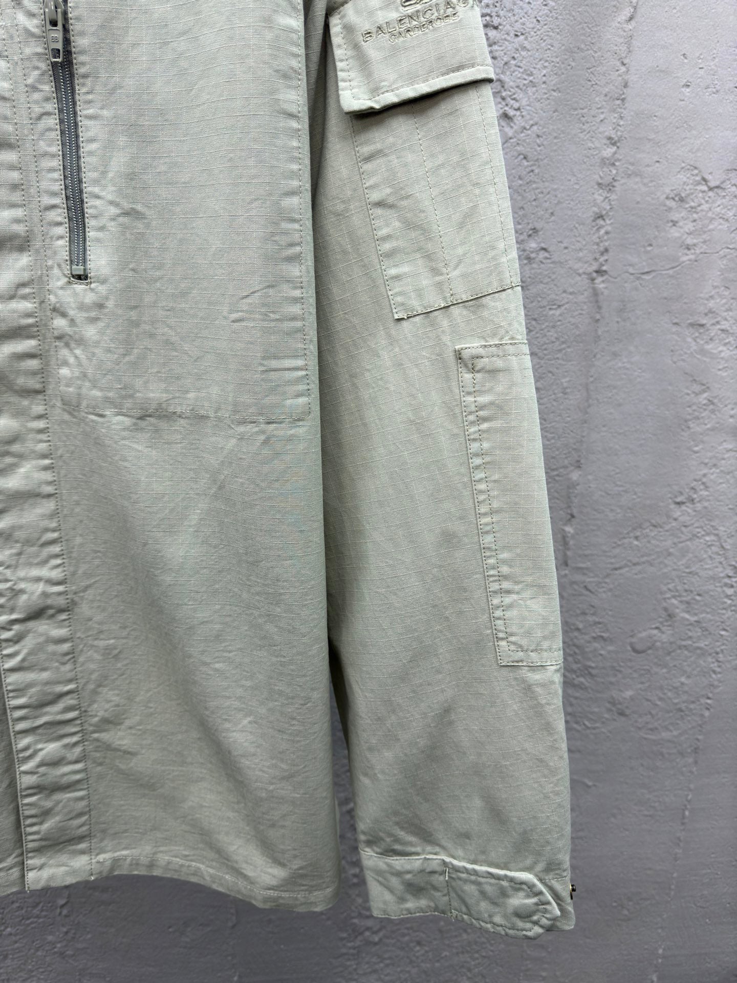B  Simple Single Row Work Jacket Coat