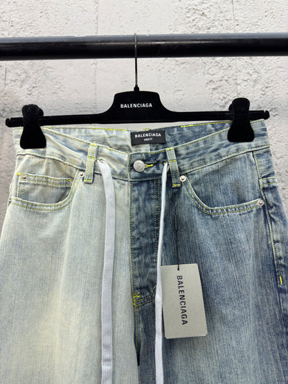 B  Spliced Bamboo Jeans