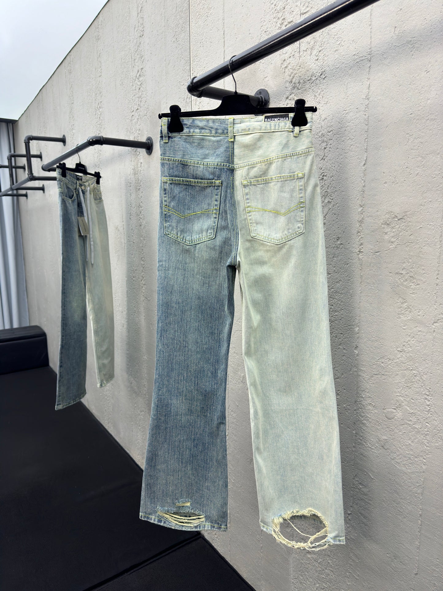 B  Spliced Bamboo Jeans