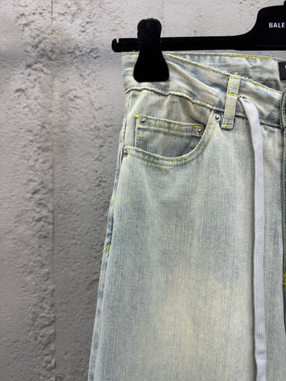 B  Spliced Bamboo Jeans