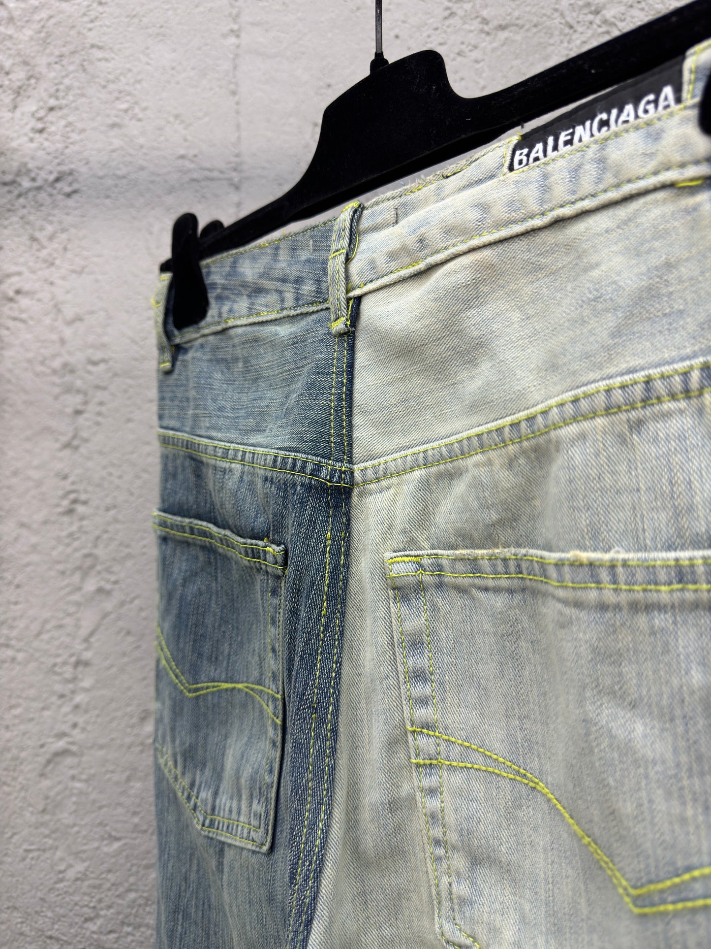 B  Spliced Bamboo Jeans