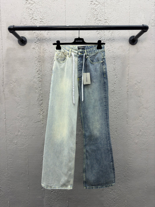 B  Spliced Bamboo Jeans