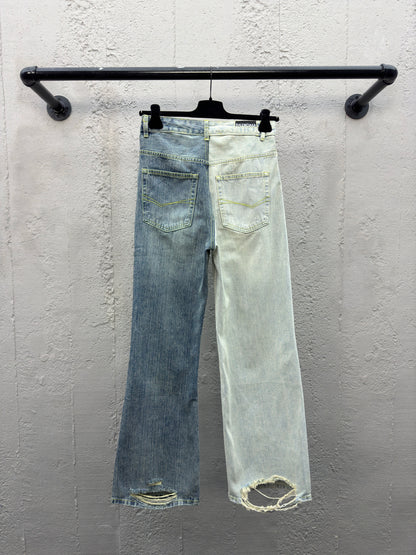 B  Spliced Bamboo Jeans