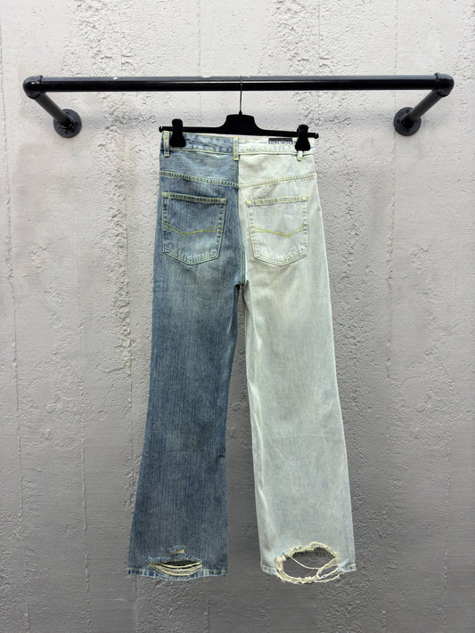 B  Spliced Bamboo Jeans