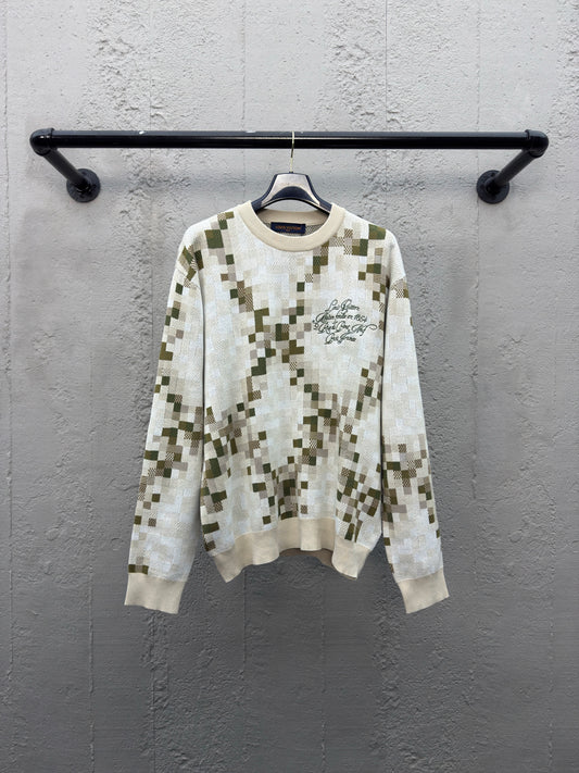 1V  Camouflage Snake Sweater
