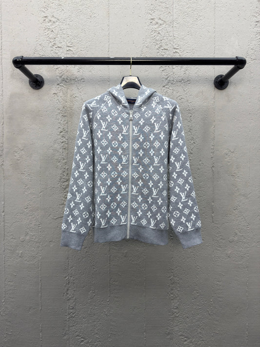 1V  25SS  double-sided full-print wool coat