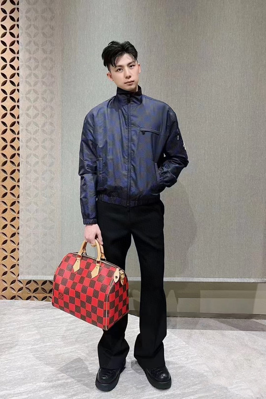 1V  plaid woven jacket