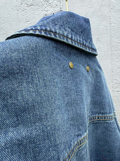 1V  25SS  embossed pocket denim jacket