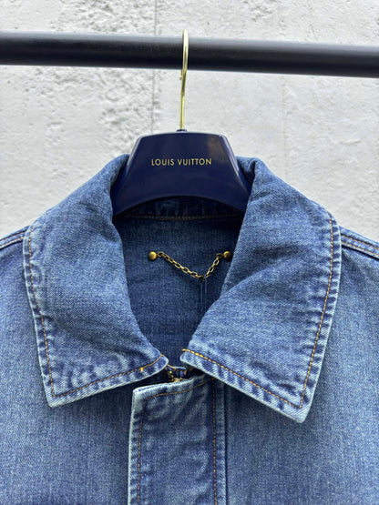 1V  25SS  embossed pocket denim jacket