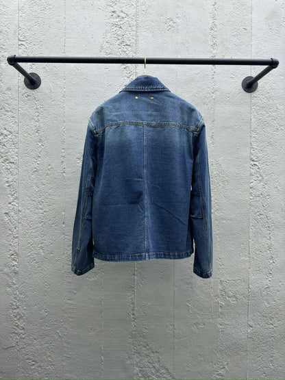 1V  25SS  embossed pocket denim jacket